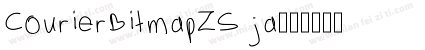 CourierBitmapZS ja字体转换